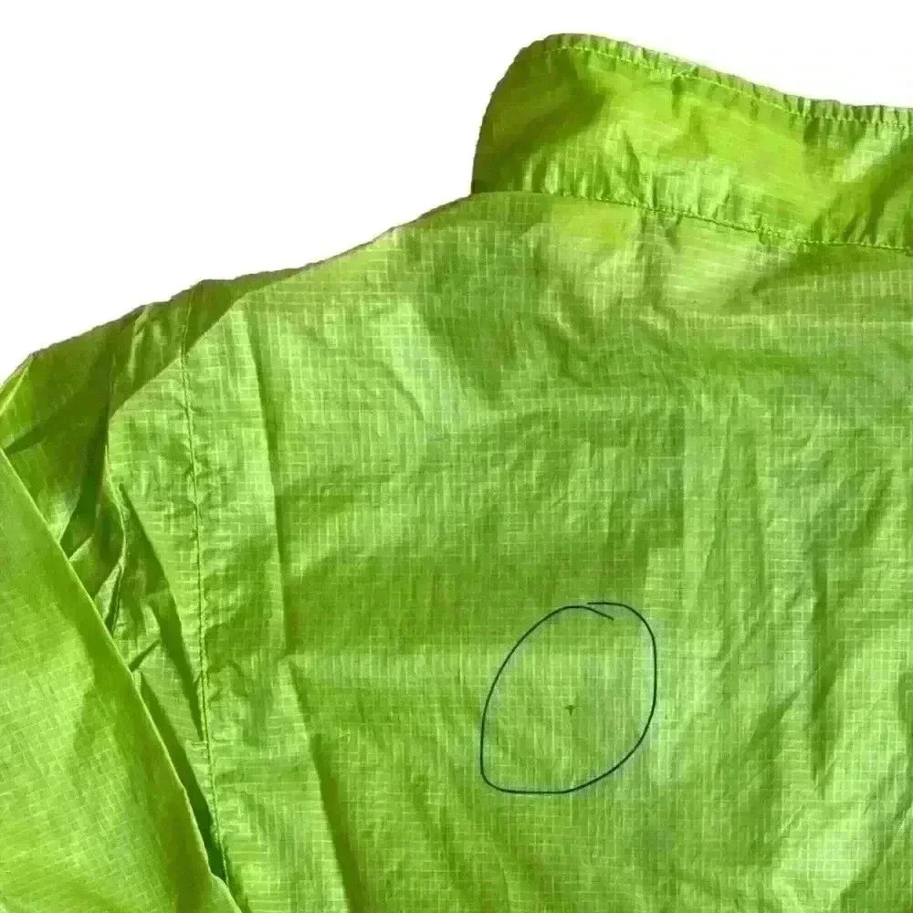 Fila Windbreaker Lightweight Men’s Jacket Full Zip Lime Green Activewear L - Picture 10 of 11